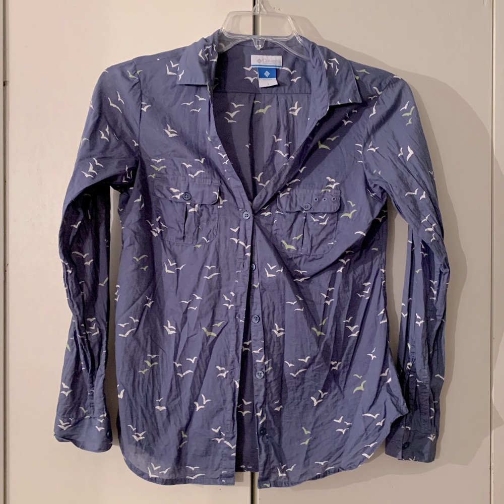 Columbia long sleeve button up shirt
